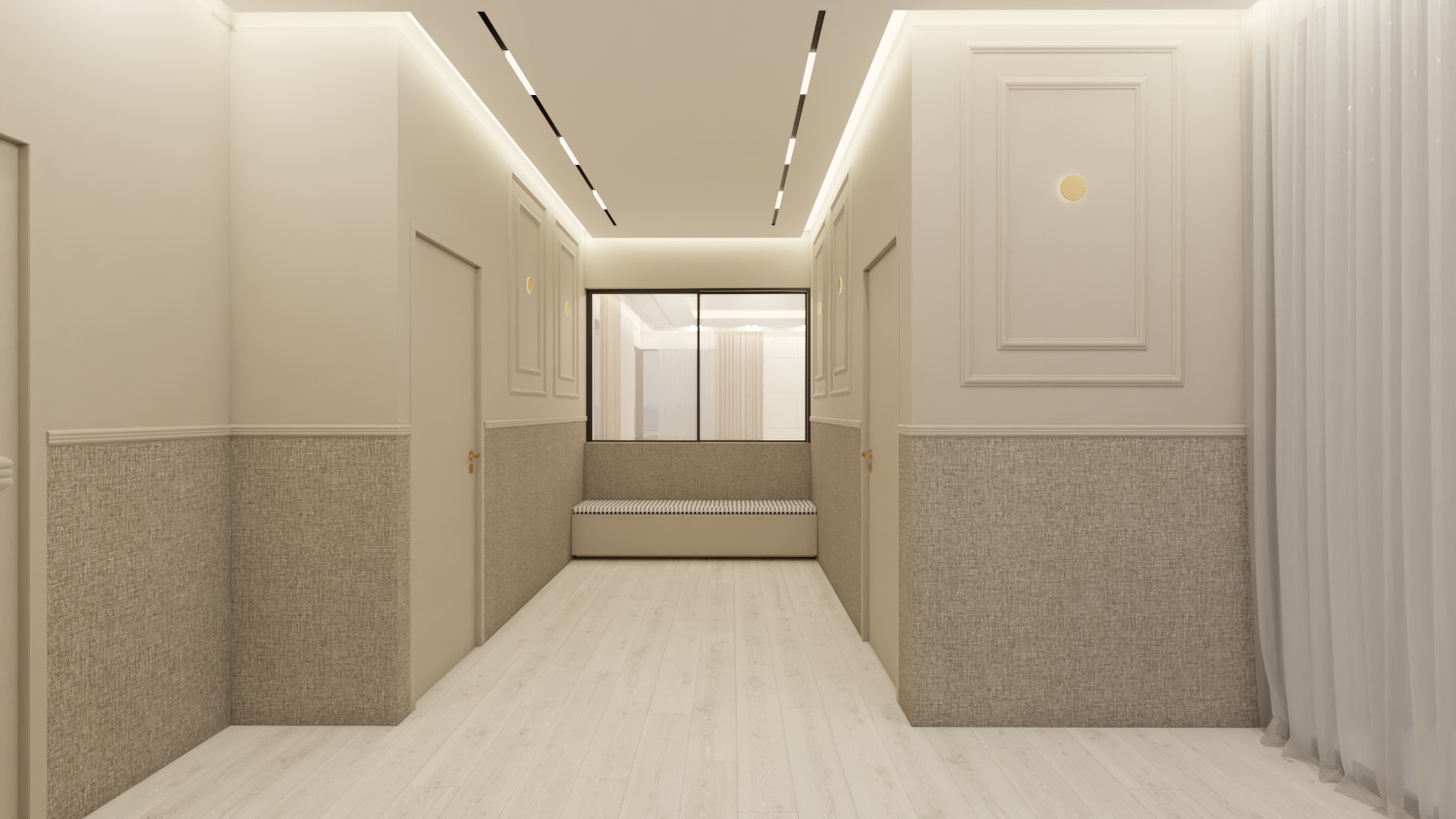 פנטהאוז יוקרה באלעד — תאורת בריסטול וריצוף מדוקקים